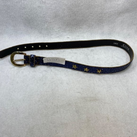 Vintage Elite Blue Glitter Start Studded Belt M main image 7